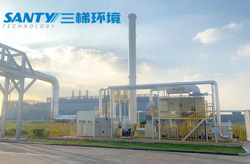 4 工艺 预处理+浓缩沸石转轮+RTO 应用行业：喷涂 风量：30000cmh