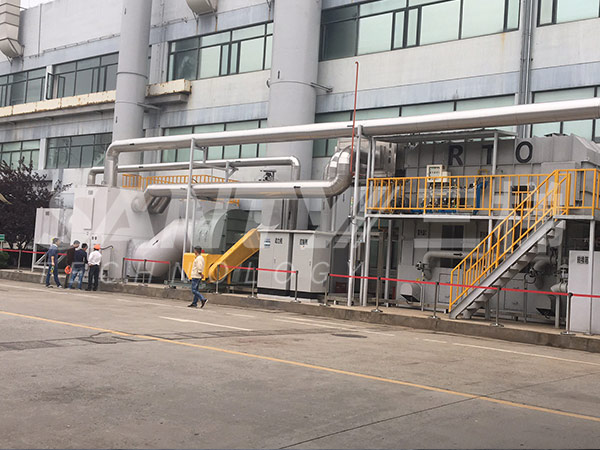 沸石浓缩转轮装置+蓄热式焚烧炉（RTO）